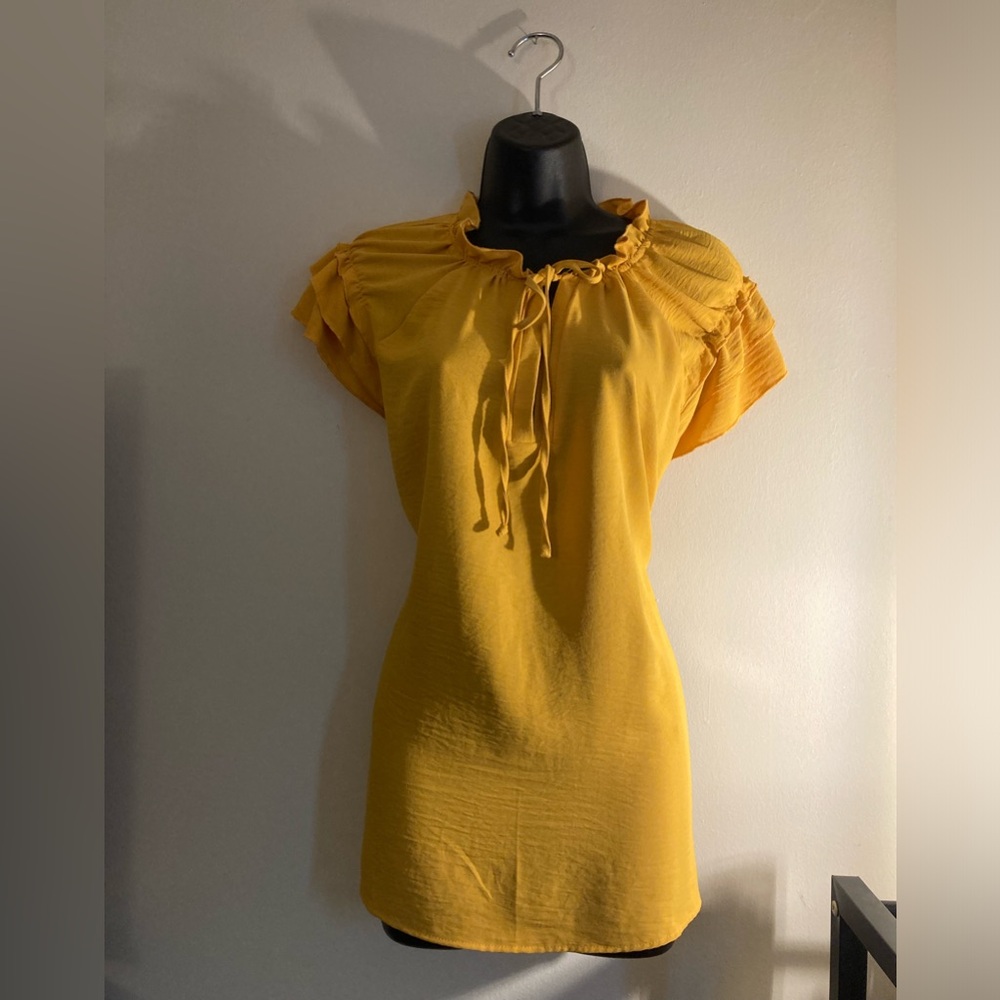 NY Collection Golden Yellow Blouse